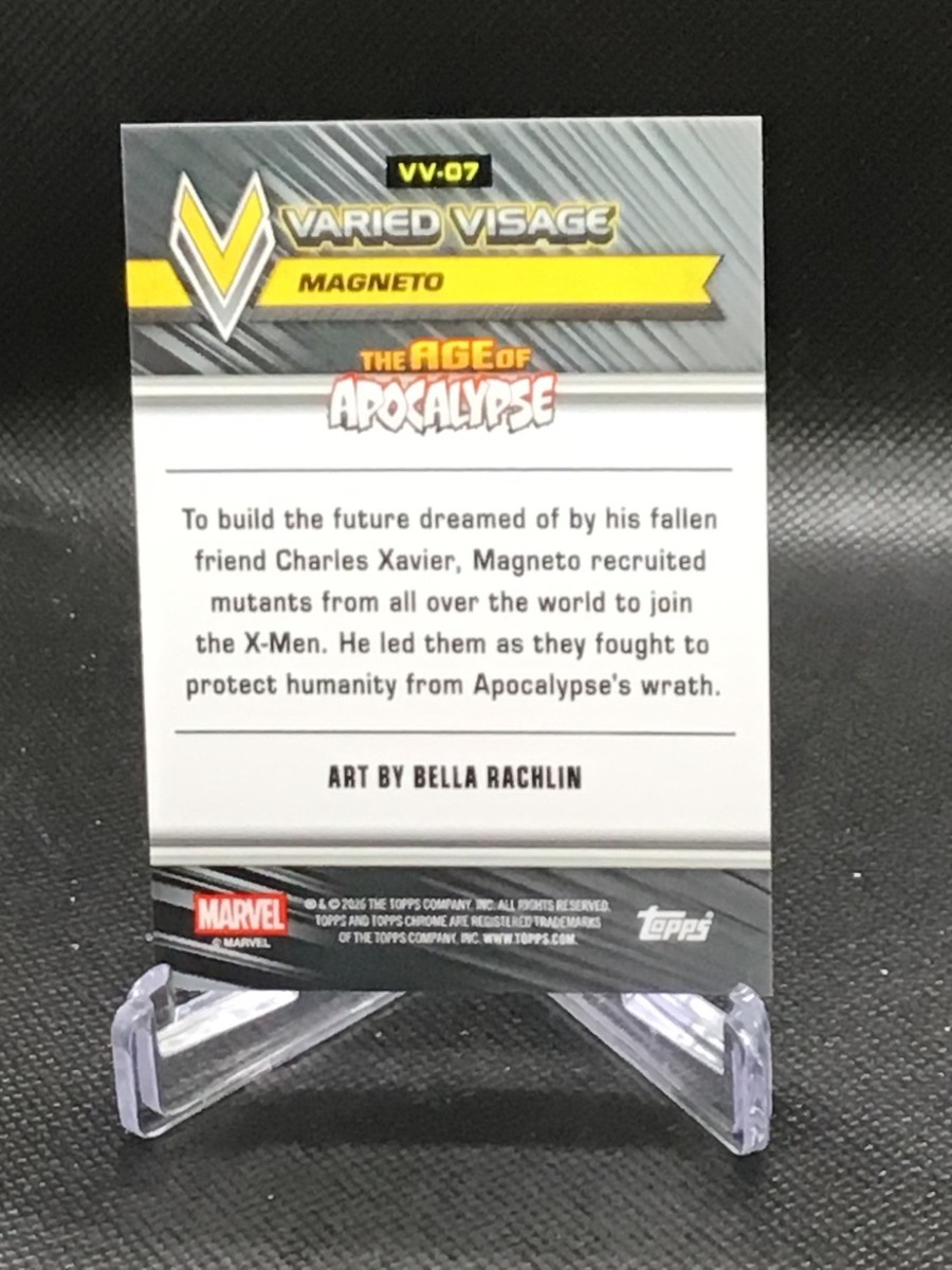 2026 Topps Chrome Marvel Varied Visage Magneto Multi Case Hit SSP