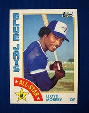 1984 TOPPS AS #403 LLOYD MOSEBY TORONTO BLUE JAYS NM-MT or BETTER 1986 ALL STAR