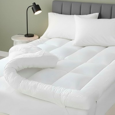 Serenest Matratzenauflage Doppelbett - 10 cm wolkenähnliches Weichheitsdoppel, weiß 