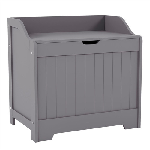 Modern Bathroom Laundry Chest Cabinet Storage Basket Clothes Bathroom Furniture - Picture 1 of 8