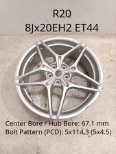 Alloy wheels 37623 Ferrari California 2015 R20 EJ 8.0 ET44 5x114.3