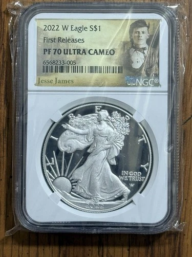 2022-W Proof American Silver Eagle NGC PF70 Ultra Cameo First Releases JJ Label