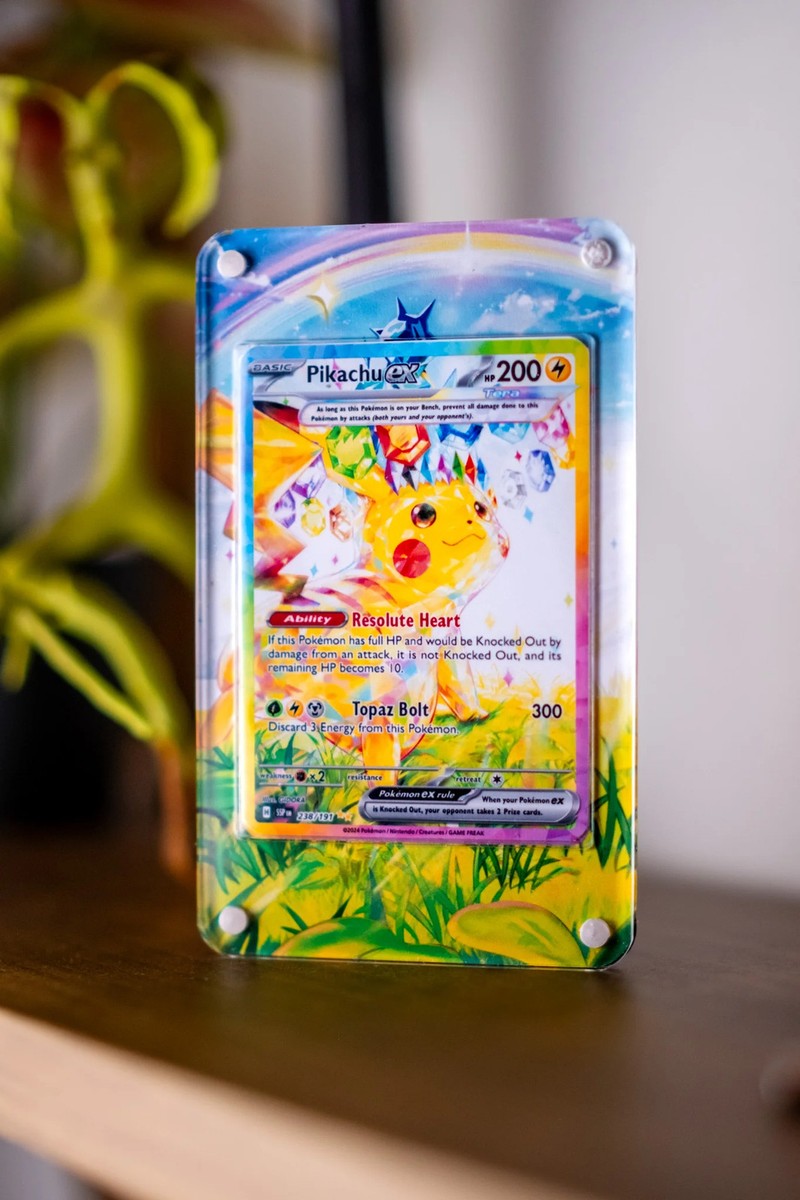 Pikachu ex SAR | Extended Art Display Case for Pokémon Surging
