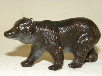 FIGURE IN COMPOSITION DURSO WILD ANIMAL THE BROWN BEAR CHIALU ELASTOLIN NB GJ