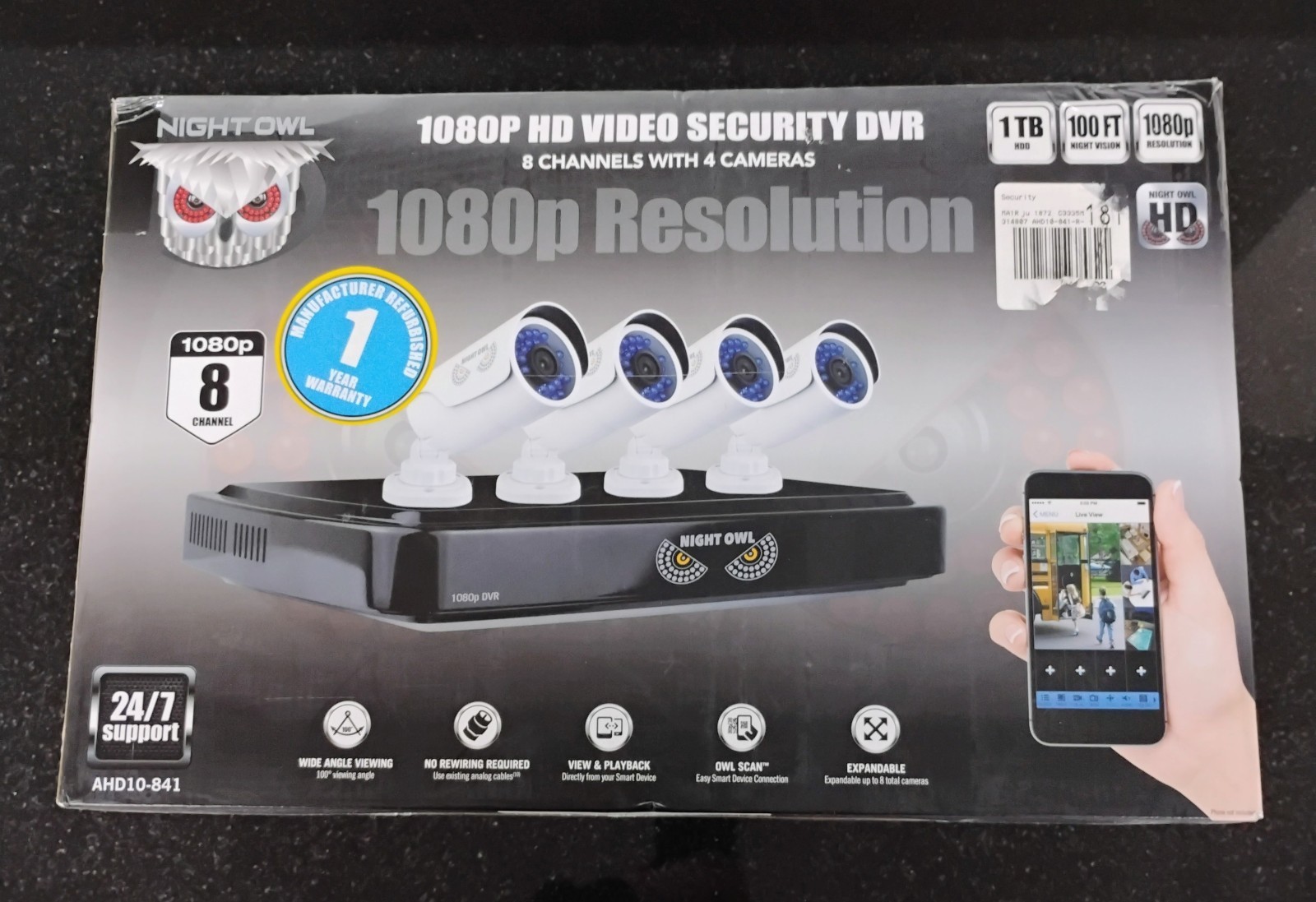 With Two Cameras & 1 Tb Dvr