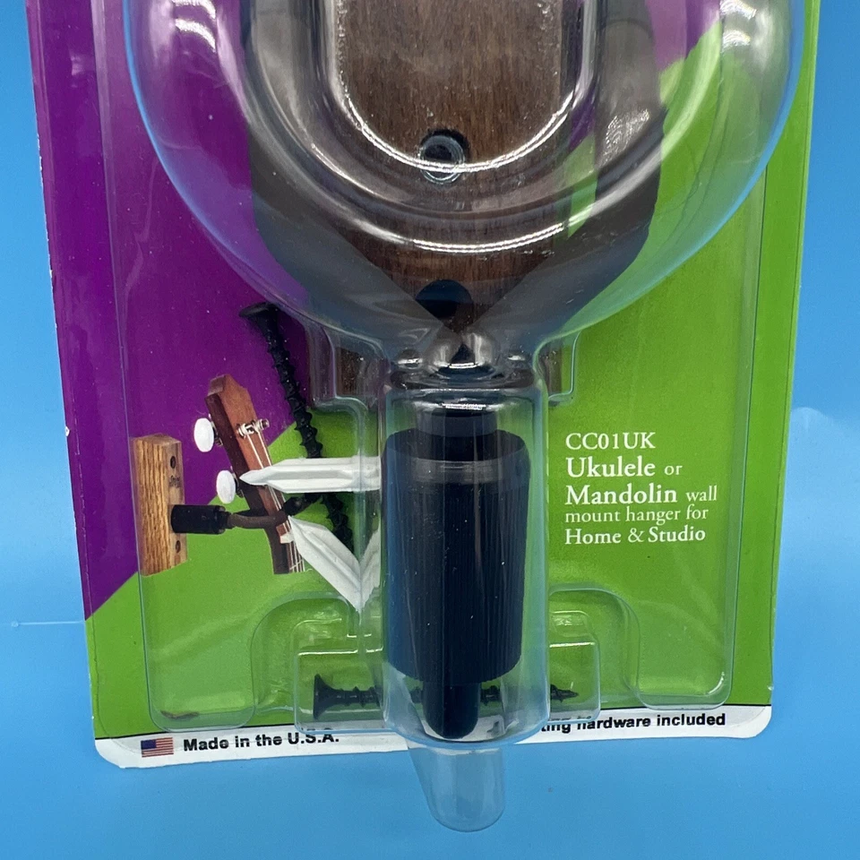 String Swing CC01UK Hardwood Home/Studio Ukelele or Mandolin Hanger, Oak. New - Image 3 of 4