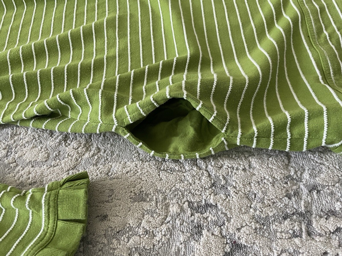 Juicy Couture Green White Pin Stripe Dress Size S | eBay