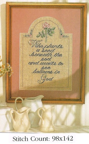 WHO PLANT A SEED CROSS STITCH PATTERN ONLY - 3AD