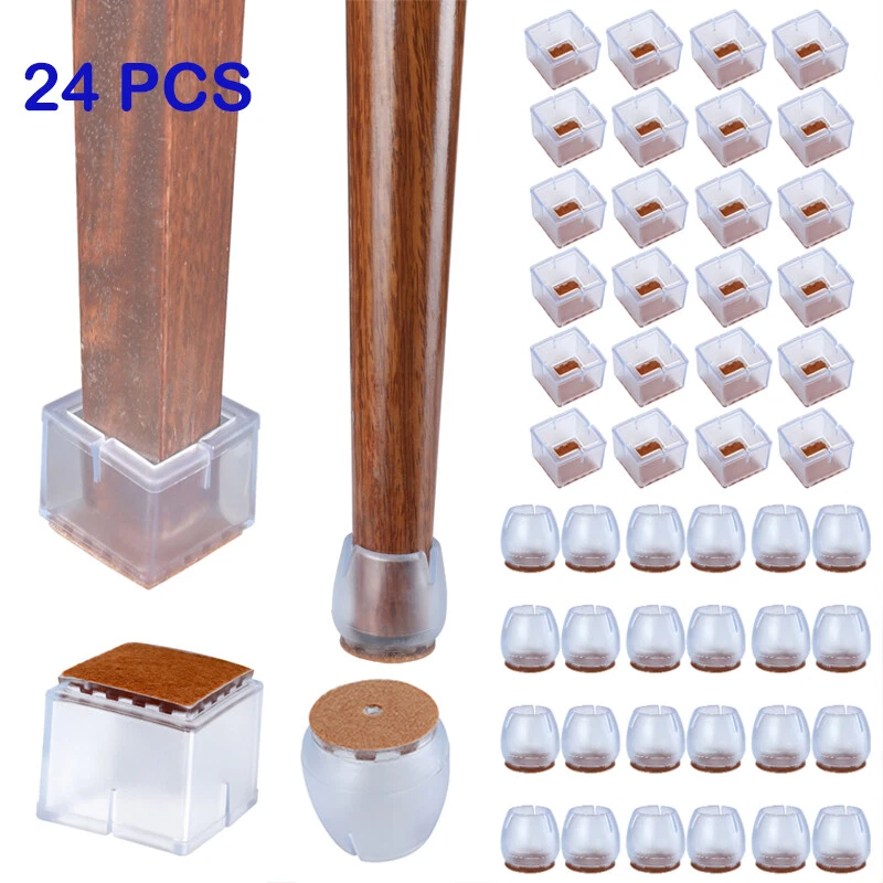 Flexible silicone chair leg floor protectors clearance