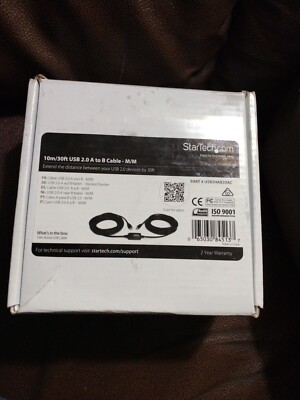 STARTECH.COM 30ft USB 2.0 A to B CABLE-M/M