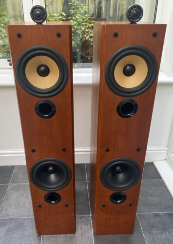 B&W P6 150W Bowers and Wilkins Floor Audiophile Speakers Towers Made in England - Afbeelding 1 van 12