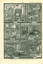 Document ancien mobilier style moderne issu du livre de 1923