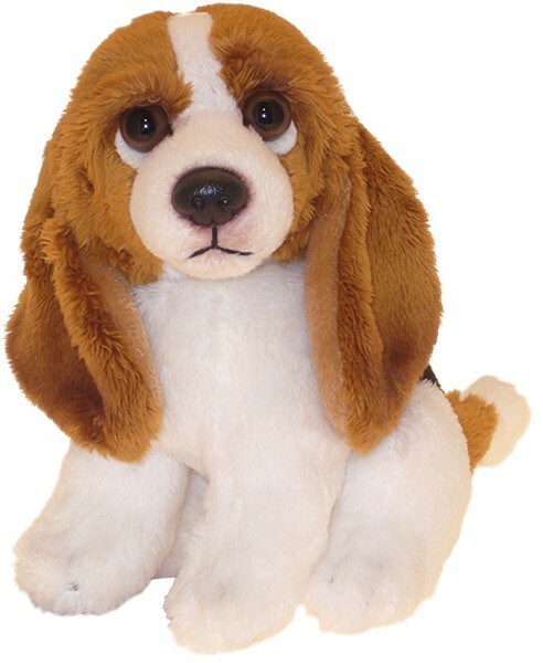 6.5"" Basset Hound teddy BASSET HOUNDS plush toy dog soft toys dogs teddies puppy