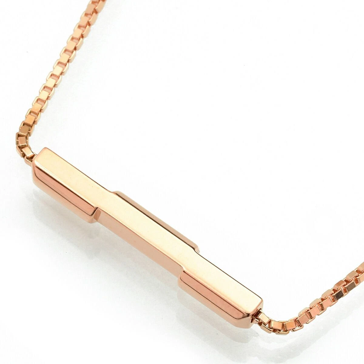 Gucci LINK TO LOVE Necklace Pink gold K18 Pendent Polished Unisex Jewelry