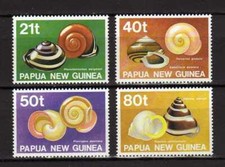 Papua & New Guinea 1991 MNH** Coquillages - Lot 4 Valeurs