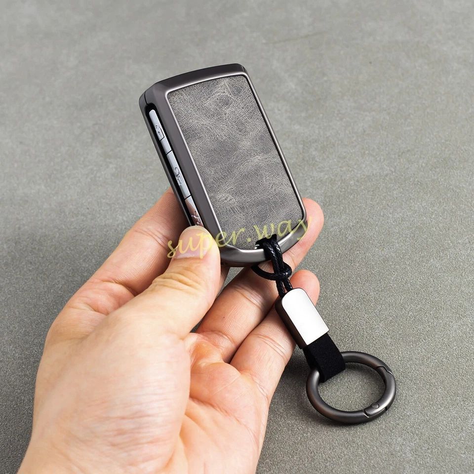 Metal Leather Car Key Ring Chain Case Cover For Volvo XC40 XC60 XC90 S60 S90 V60 - image 3 of 4