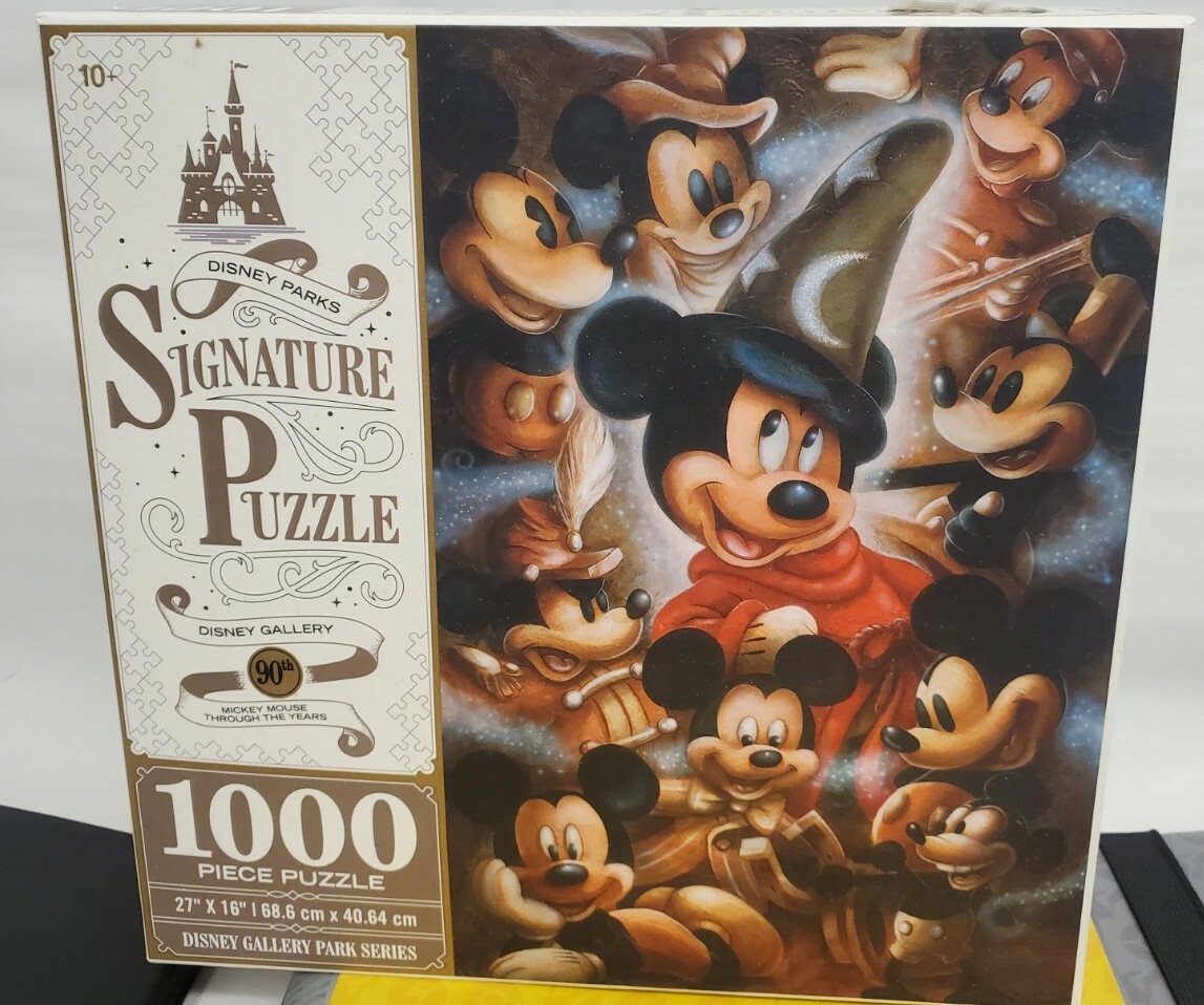 Disney　ディズニー1000ピース　MICKEY MOUSE MAGIC Disney Parks Signature Puzzle 90th Mickey Mouse Sorcerer 1000 pcs