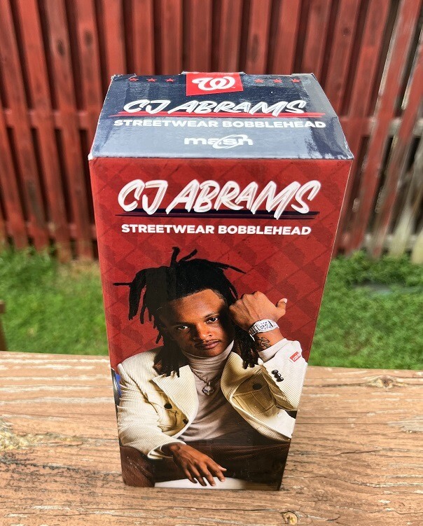 2024 Nationals CJ ABRAMS Streetwear Bobblehead WASHINGTON
