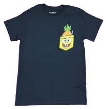 Bob Esponja Pantalones Cuadrados Adulto Nueva Camiseta - Bob Piña Bolsillo Foto