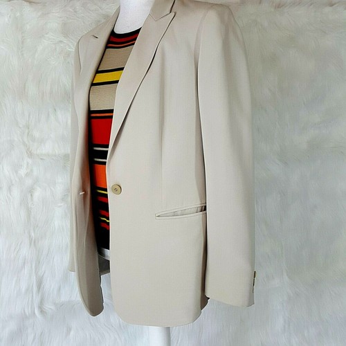 Liz Claiborne Blazer Womens Medium Lot Striped Sweater Red Tan Work Officecore - Picture 11 of 12
