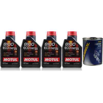 4L Motoröl Motul 8100 Eco-nergy 5W30 1x MANNOL Motor Flush ADDITIV