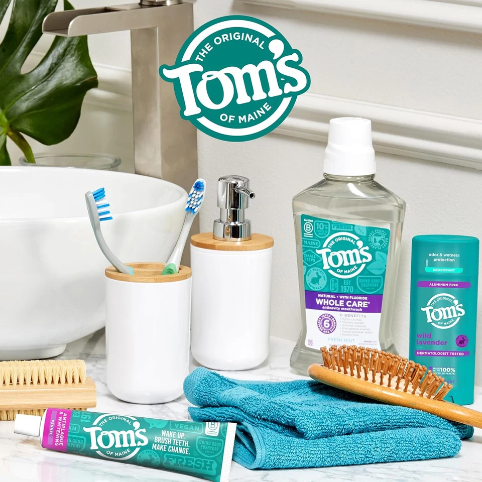 Tom's of Maine Fennel Toothpaste | Whitening, Natural Fluoride-Free 4.5 oz - Image 2 of 4