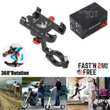GPS ATV Scooter Bicycle Stem Phone Mount Stand Aluminum Bike Handlebar Holder US