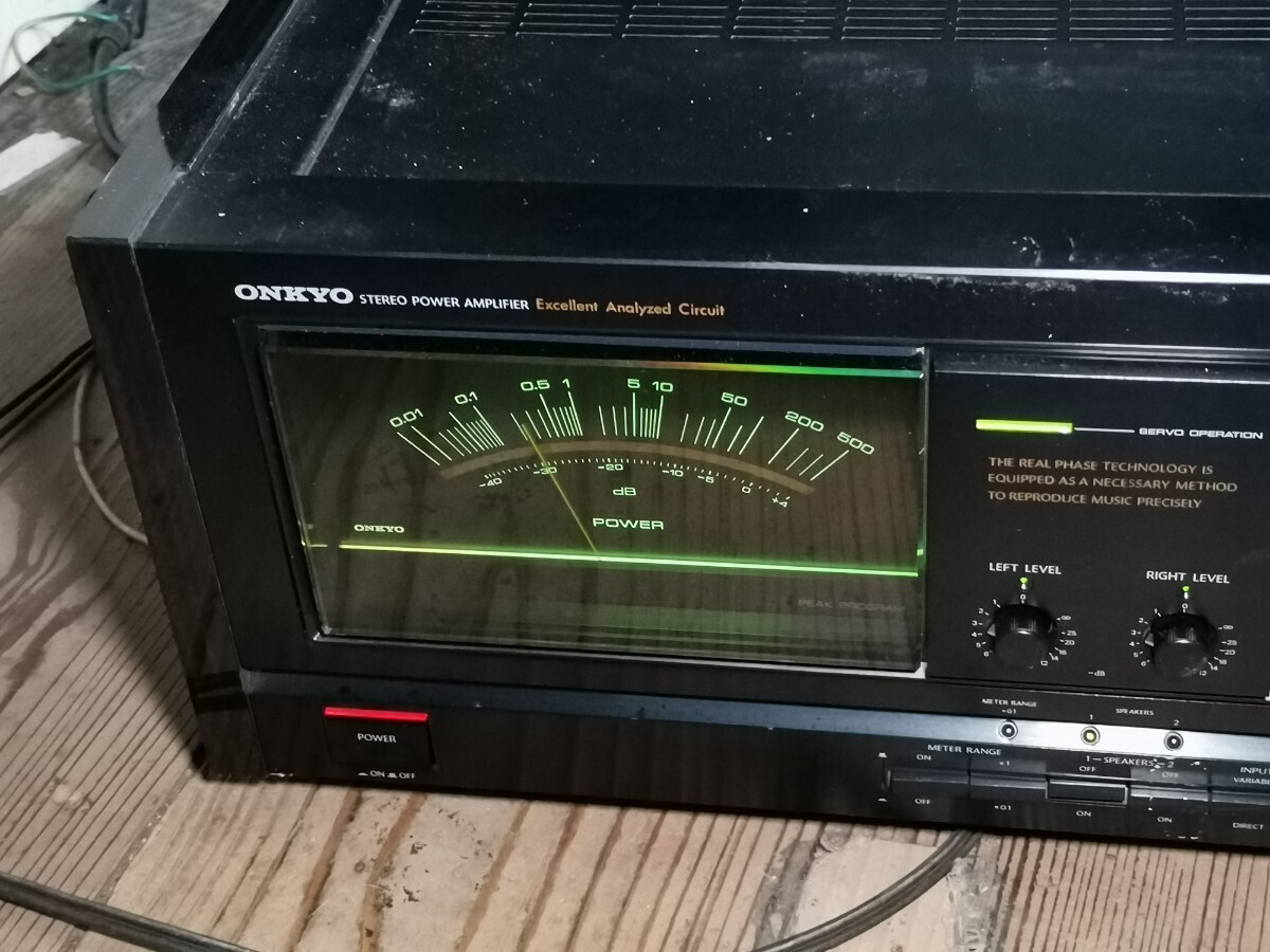 ONKYO M-508 Integra Stereo Power Amplifier【JUNK】 shipped from Japan