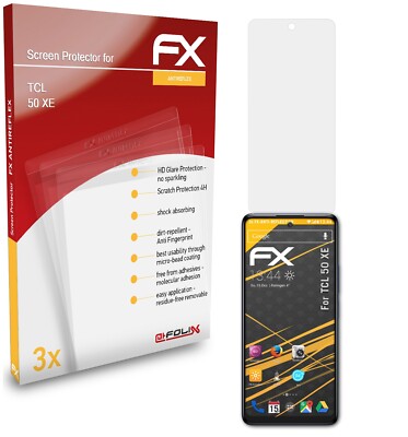 Protecteurs D'écran AtFoliX Pour TCL 501 - Pack De 3 Films Mat Antichoc, Made In Germany