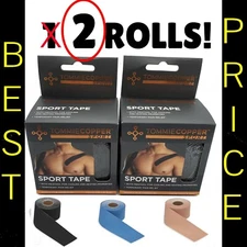 (Lot Of 2) Sport Kinesiology Tape by Tommie Copper 16ft, 2" Wide - BLOWOUT PRICE