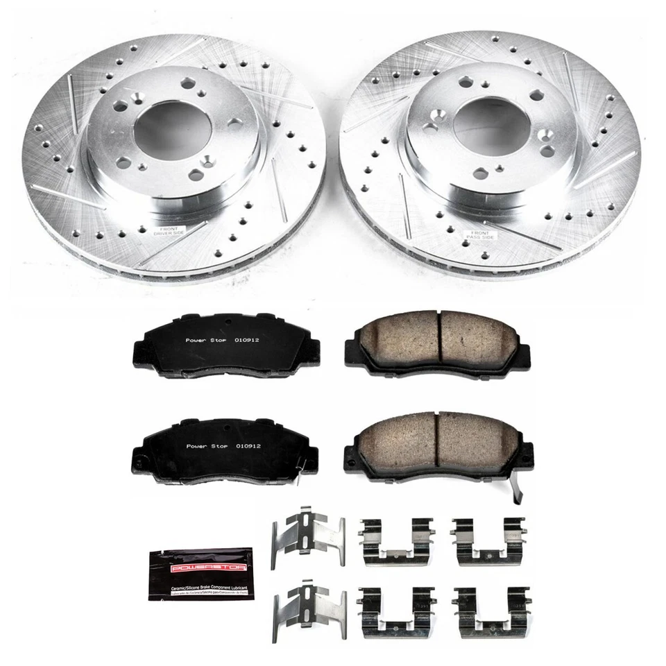K705 Powerstop 4-Wheel Set Brake Disc and Pad Kits Front & Rear for Isuzu Oasis - Image 4 of 4