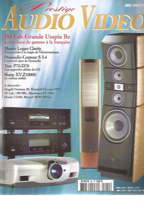AUDIO VIDEO N°82 JM LAB GRDE UTOPIA BE / MARTIN LOGAN CLARITY / SHARP XV-Z10000