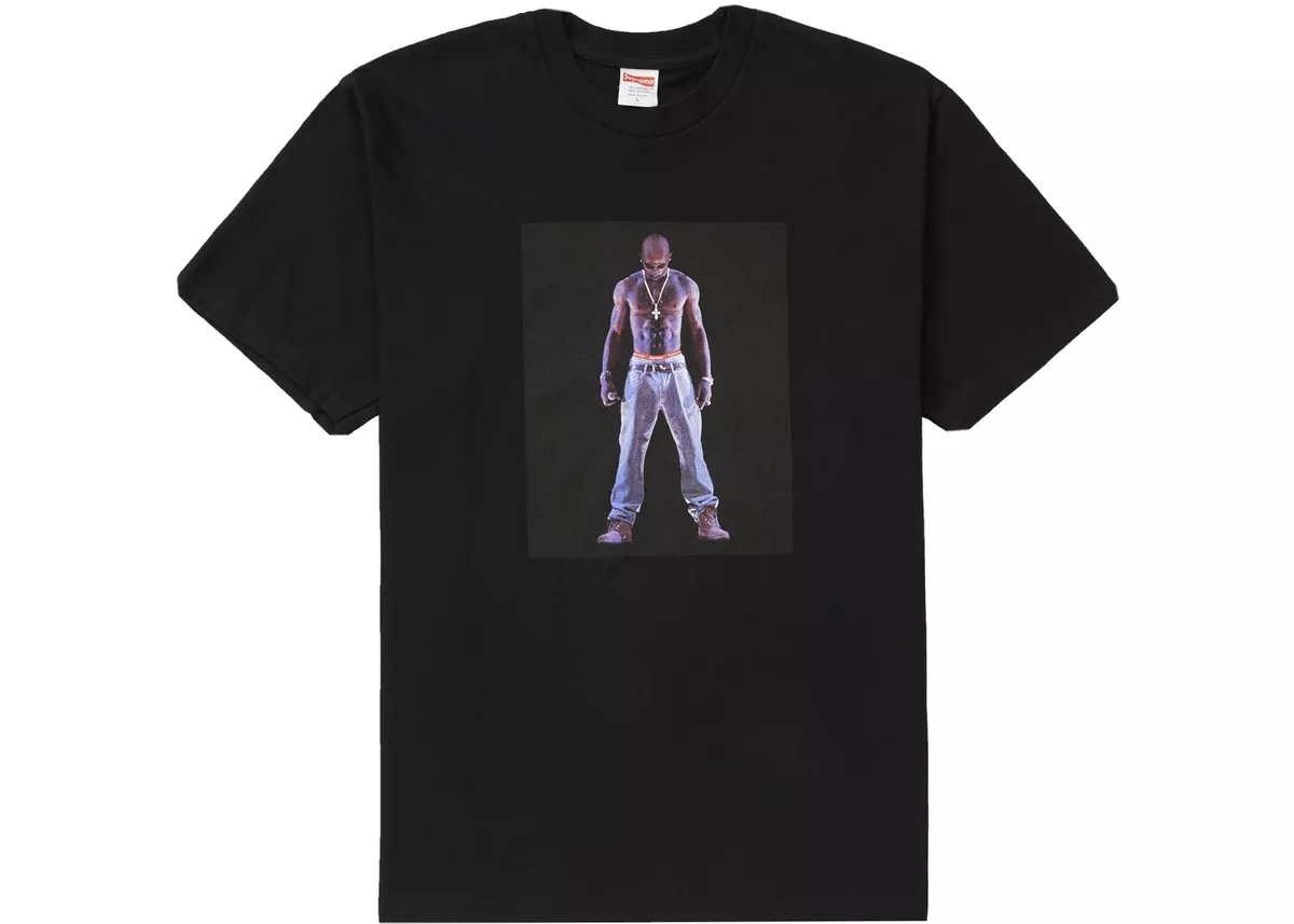 tupac hologram tee black medium size