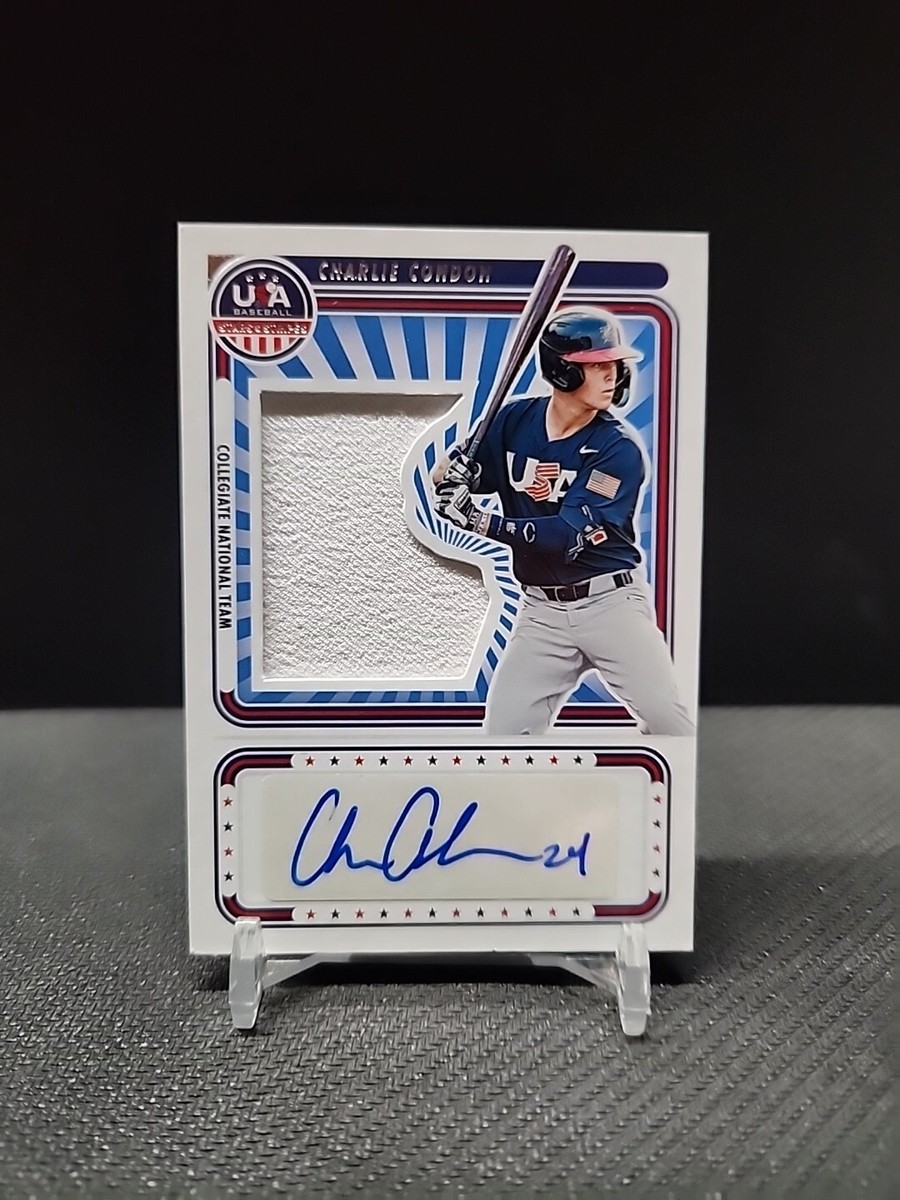 2023-24 Panini Stars & Stripes Charlie Condon Jersey Auto