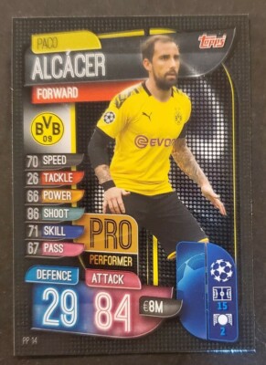 2020 Topps Match Attax PP14 Palo Alcacer BORUSSIA DORTMUND Pro Performer NM/MT