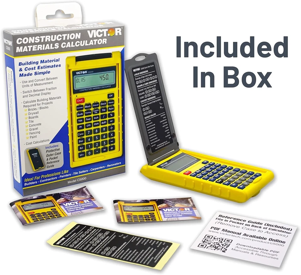 Victor C5000 Construction Materials Calculator With Protective Case - Image 2 of 4