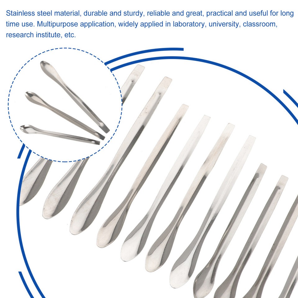 12 Pcs Spatula Chemistry Lab Mini Scoop Labs Measure Tool Spoon eBay