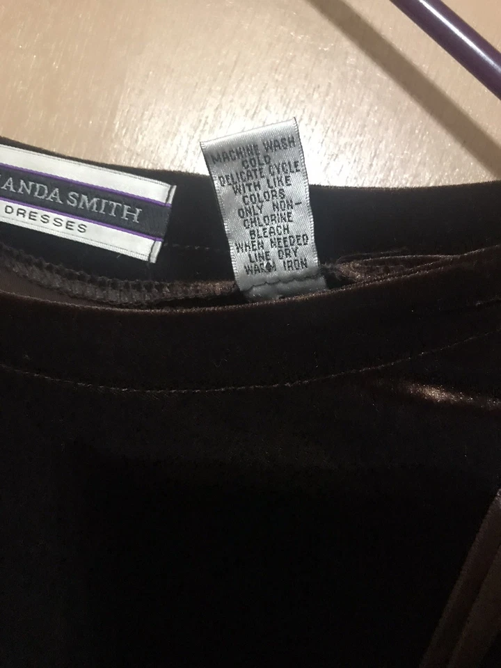 Vestido Amanda Smith Mujer 2 Piezas Top Marrón Con Falda Larga ¡Talla 12! Foto 4 de 4