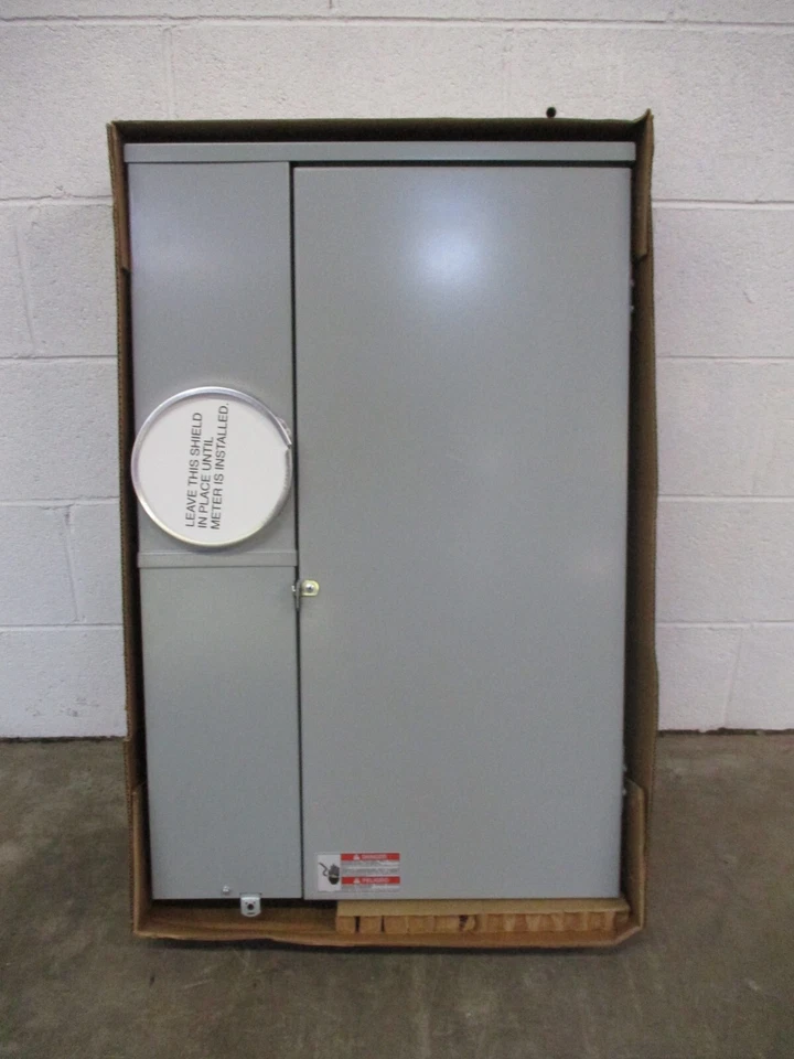 NEW Eaton MBE4040B200TS 200 Amp Outdoor Meter Main Breaker Panel 120/240V 200A - Image 3 of 4