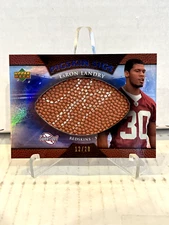 2007 Upper Deck Sweet Spot Pigskin Sigs On Card Auto 12/20 Laron Landry #SSP-LL
