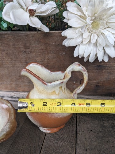 Vintage Frankoma Pottery Desert Sand Pitcher and Basin 30A & 30B - Picture 12 of 12