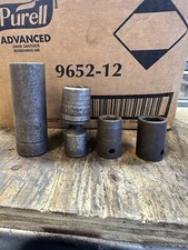 Lot of 4 Proto Impact Sockets 11/16 7/8 5/8 9/16