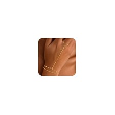 Gold Bracelets for Women Trendy, Dainty Gold Hand Chain Bracelets Stackable 1...