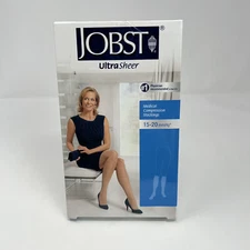 JOBST Ultrasheer Compression Knee Stockings 15-20 mmhg CT 119408 SUNTAN XL