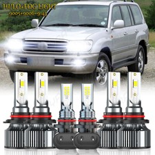 For Toyota Land Cruiser 1998-2007 Led Headlight Hilo Beam Fog Light Bulbs Kit