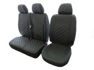 FORD TRANSIT Mk7 2006-2013 ARTIFICIAL LEATHER TAILORED FRONT SEAT COVERS