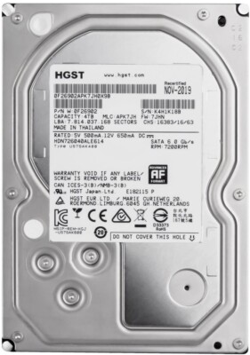 HGST Deskstar NAS Internal HDD 4TB 7200RPM 128MB SATA III 3.5