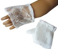 White Lace Gloves made for 18" American Girl Dolls Accessories Doll Clothes