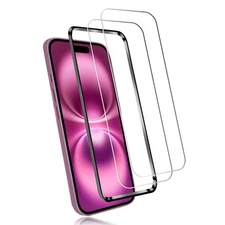 [Set Of 2] Iphone 16/15 Tempered Glass Screen Protector, Ultra-Thin, Made With _