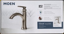 Moen 84632SRN Ellicott Bathroom Faucet Brushed Nickel Single Handle w/ Drain New